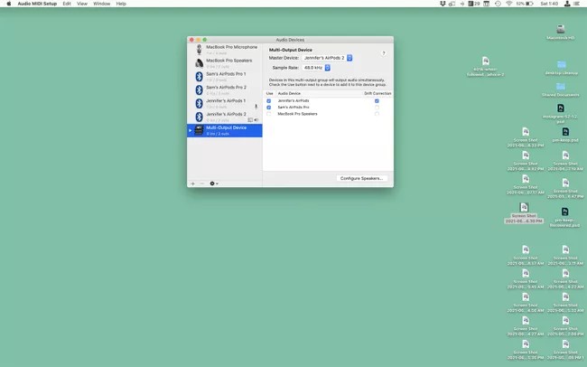 كيفية توصيل جهازي Airpods بجهاز MacBook 3