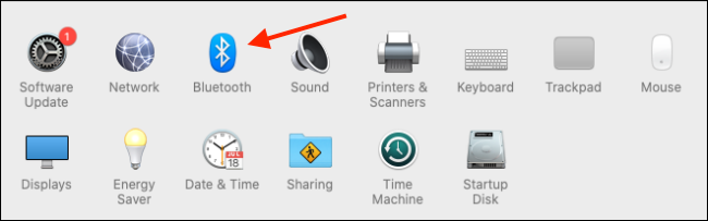 open Bluetooth to connect AirPods to MacBook