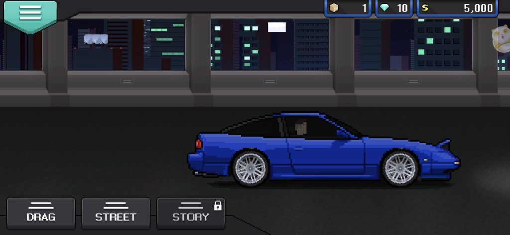 Ô tô vào Pixel Car Racer