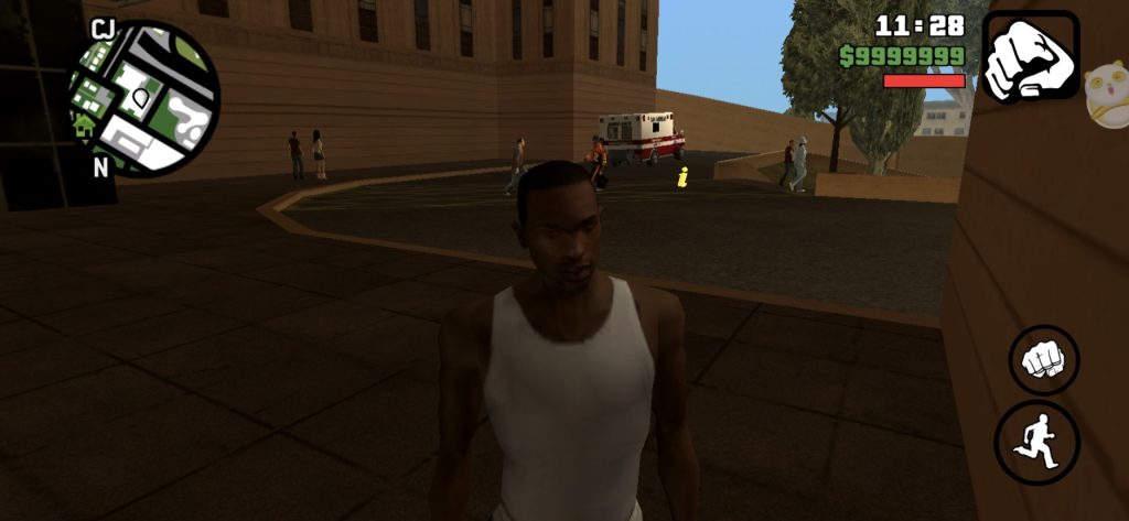 Gameplay dari GTA San Andreas apk