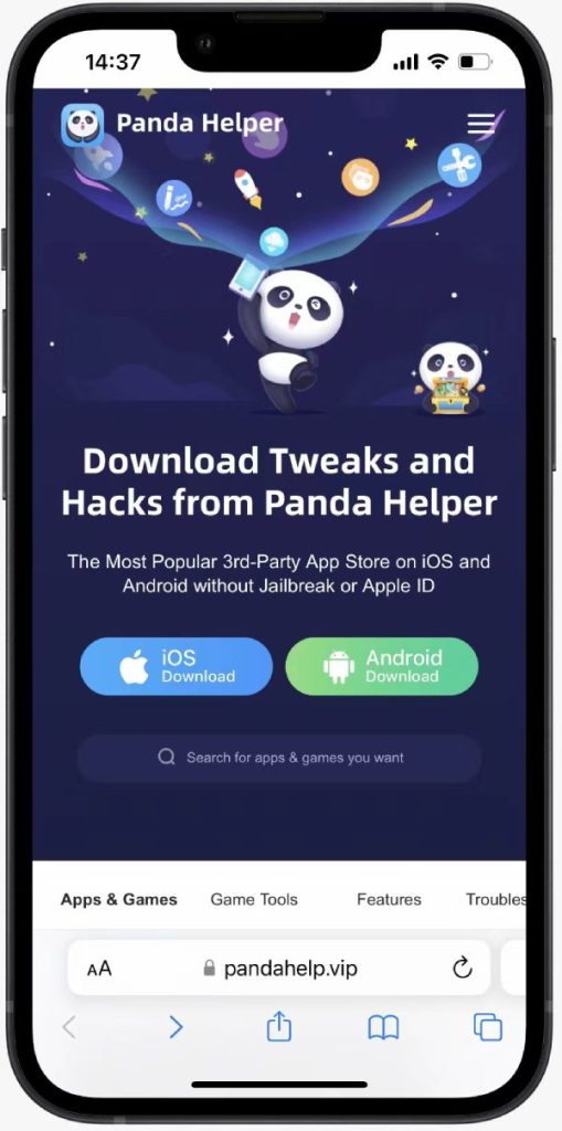 Panda Helper officiële website