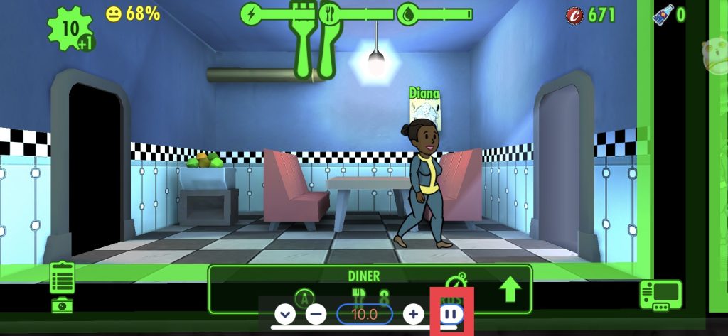 Beschleunigung der Zeit in Fallout Shelter 2