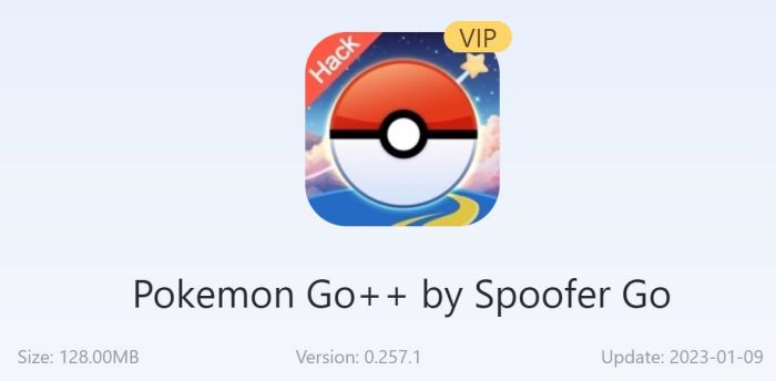 Pokemon Go ++ door Spoofer Go