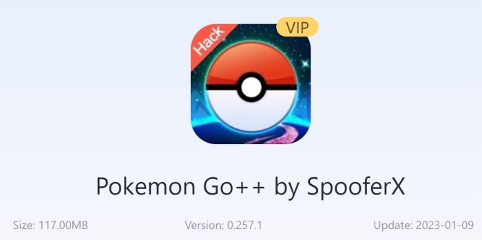 Pokemon Go ++ door SpooferX